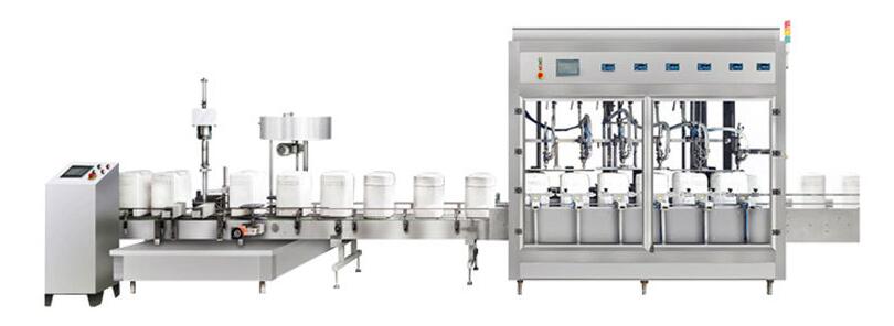 設(shè)備名稱：潤滑油灌裝封口旋蓋生產(chǎn)線